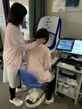 超広角走査型レーザー眼底カメラ使用